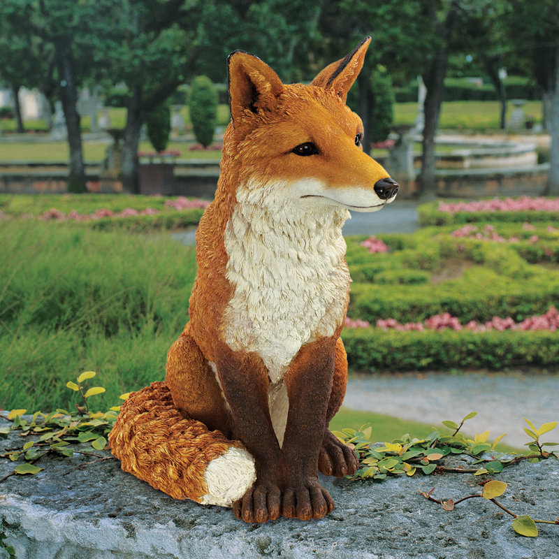 Design Toscano Simon The Fox Garden Statue & Reviews | Wayfair